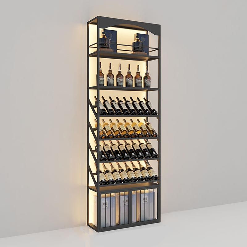 Glam Metal Wine Bottle Rack Floor Bottle Holder for Living Room Clearhalo 'furn' 'furn_wine_racks' 'Furniture' 'Kitchen & Dining Furniture' 'Wine Racks' 'wine_racks' 1200x1200_8bebc5bc-f903-4bcb-9635-8c62dbf7c7f3