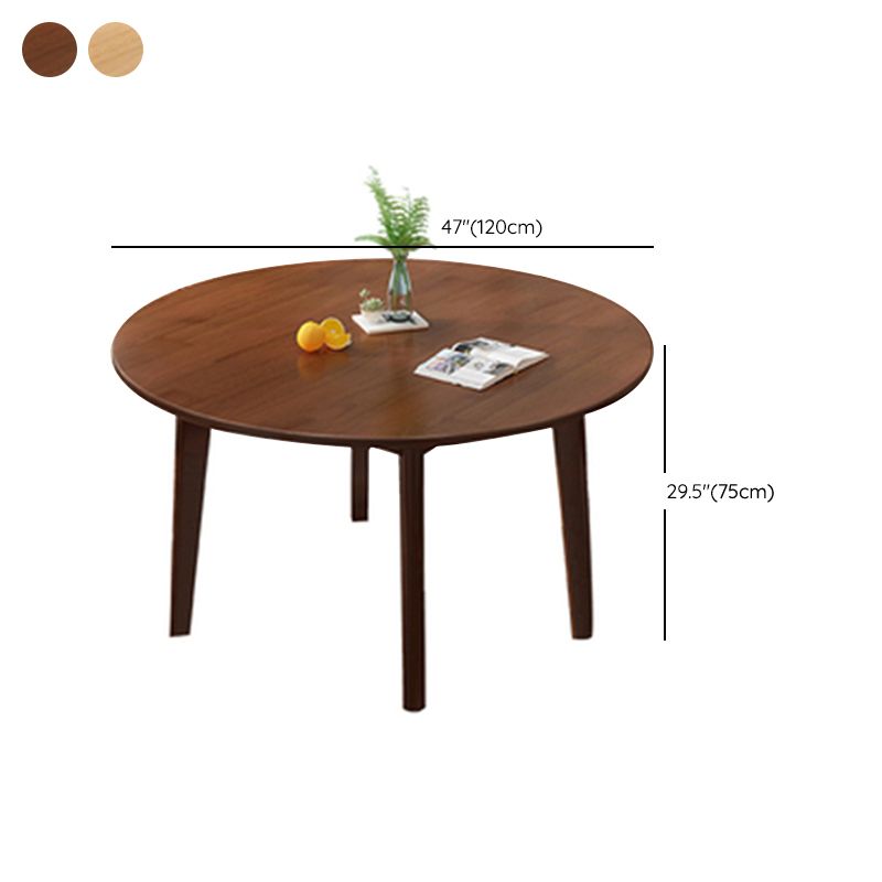 Dining Room Modern Dinner Table Round Solid Wood Dining Table