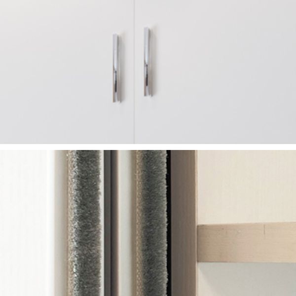 Armario blanco moderno Armario Armario de madera Gabinete con estantes