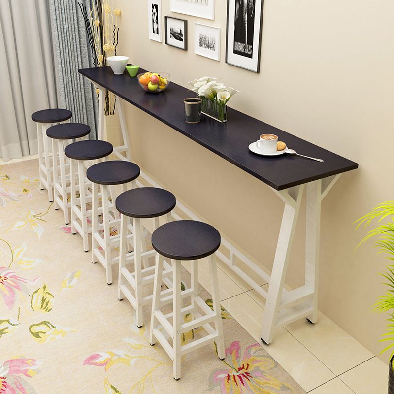 Modern Style Wood Bar Stool Table Rectangle Bar Table for Home