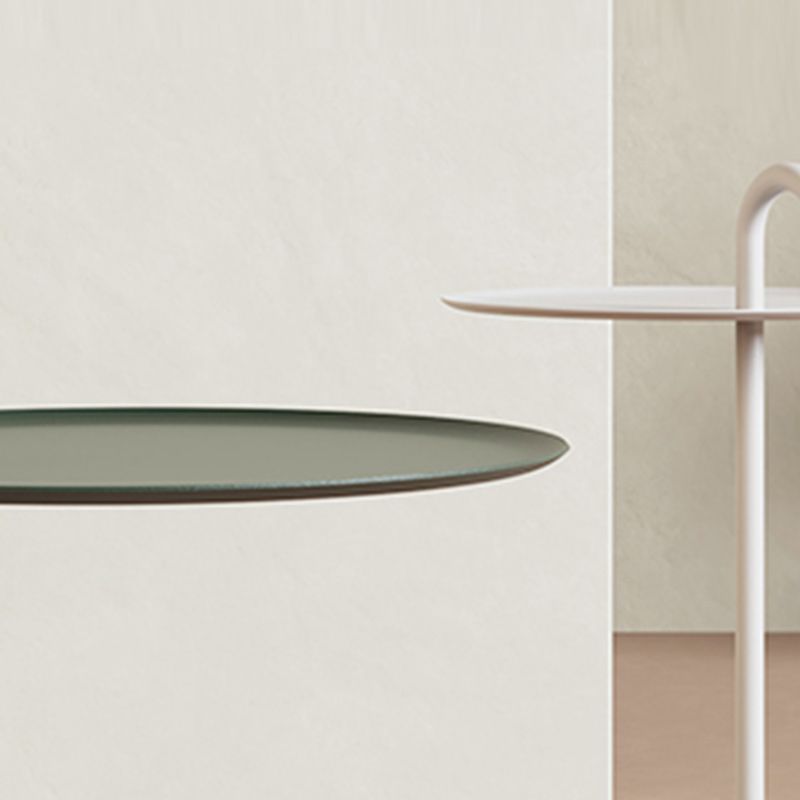 Pedestal Accent Side Table Metal Tray Top Side End Snack Table Clearhalo 'Coffee & Accent Tables' 'End & Side Tables' 'end_side_tables' 'furn' 'furn_end_side_tables' 'Furniture' 'Living Room Furniture' 1200x1200_8bf1f482-d46a-4842-a0f9-29a8180cf4fa