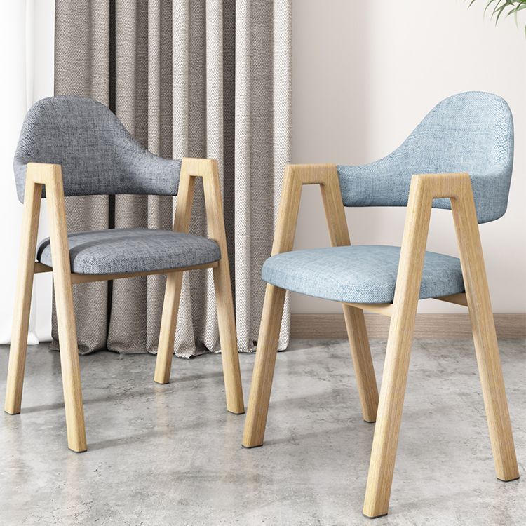 Metal Contemporary Side Chair Home Open Back Cushioned Dining Single Chair Clearhalo ' kitchen&dining_furn' 'Dining Chairs' 'Dining Tables & Seating' 'dining_chair' 'furn' 'furn_dining_chair' 'Furniture' 'furniture_dining_chair' 'Kitchen & Dining Furniture' 'kitchen' 1200x1200_8bf26fd5-df5f-43c6-aed4-9b453356ab6c