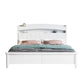 Modern Wood Bed Bookcase Included Standard Bed with Headboard