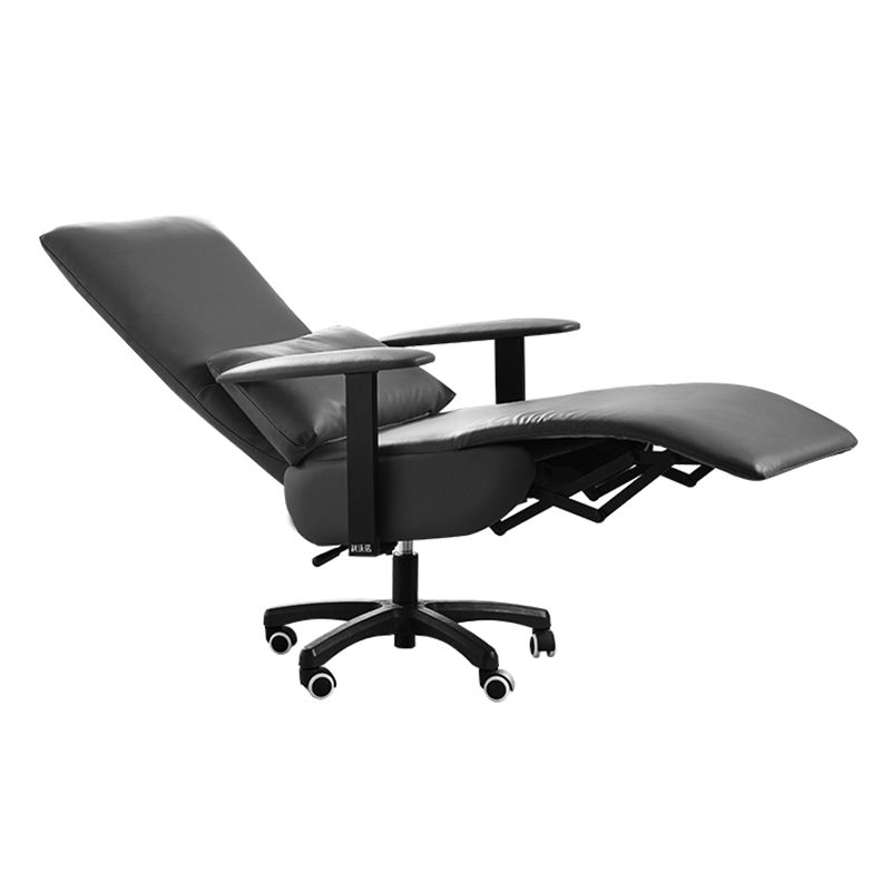 Modern Office Chair Swivel Arm Accent High-Back Leather Chair Clearhalo 'furn' 'furn_office_chair' 'Furniture' 'Office Chairs' 'Office Furniture' 'office_chair' 1200x1200_8bf582b3-cc81-46fc-bb29-f92c7d8faa40