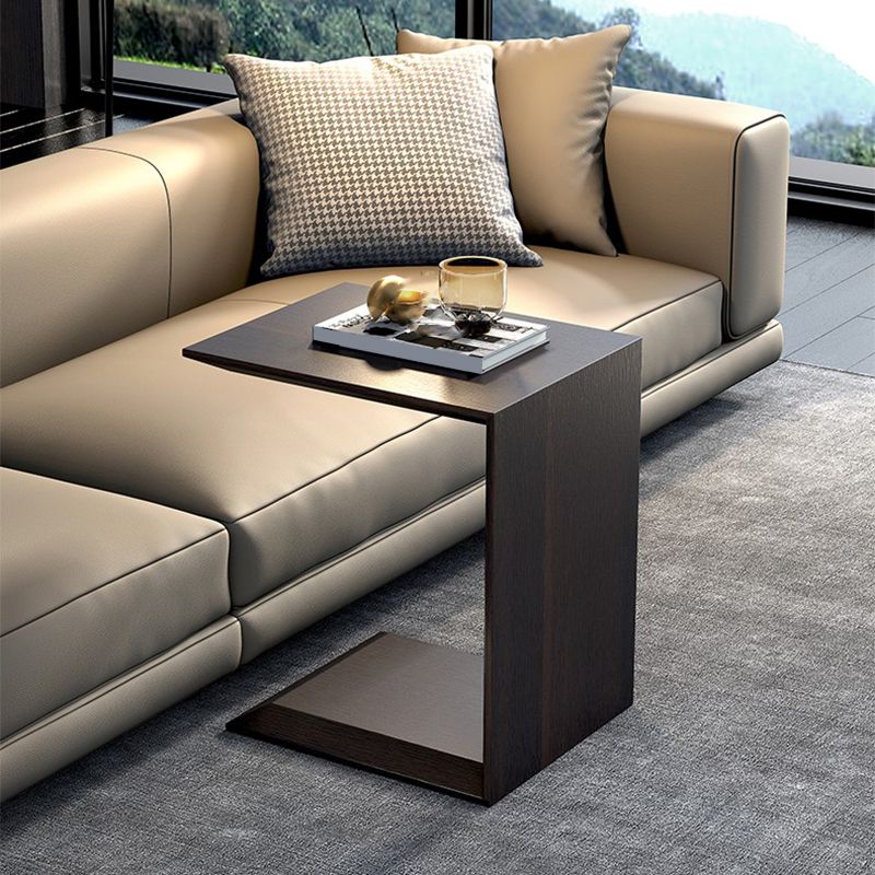 Contemporary Wood End Table Rectangular C-shape Sofa Side Accent Table Clearhalo 'Coffee & Accent Tables' 'End & Side Tables' 'end_side_tables' 'furn' 'furn_end_side_tables' 'Furniture' 'Living Room Furniture' 1200x1200_8bfbdda1-c03e-4ed6-a35d-be731def399a