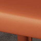 Matte Finish Side Chair with Solid Back Faux Leather Indoor Upholstered Dining Chair