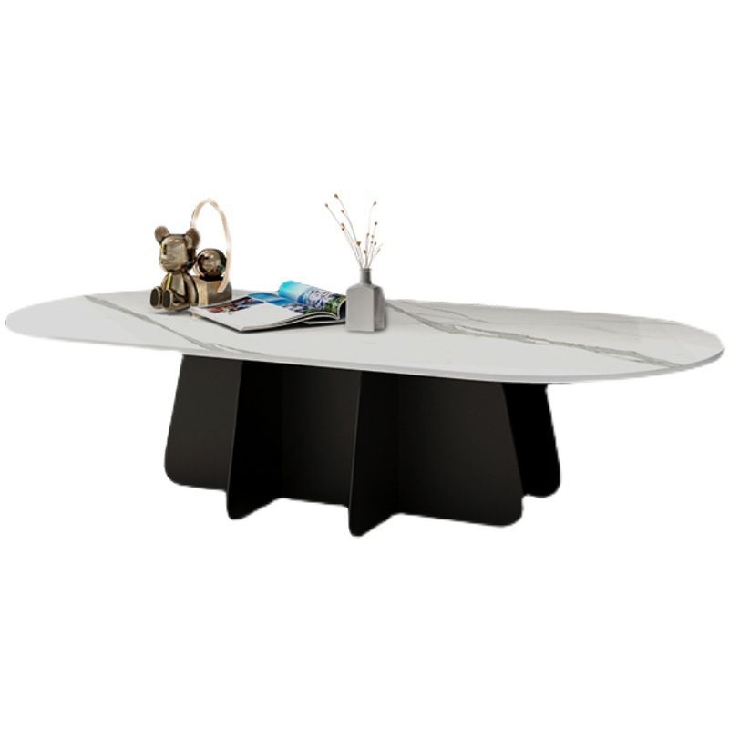 Contemporary Round Stone Pedestal Coffee Cocktail Table - 13.8''/15''/17.7'' H Clearhalo 'Coffee & Accent Tables' 'Coffee Tables' 'coffee_tables' 'furn' 'furn_coffee_tables' 'Furniture' 'furniture_coffee_tables' 'Living Room Furniture' 1200x1200_8bff4e8e-9b04-4989-952f-43ba51ae0fc0