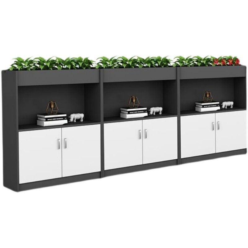 Estantes de almacenamiento de bloqueo de madera de archivo de estilo nórdico