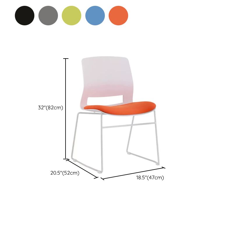 Eigentijdse no arm conferentie stoel benen inclusief bureaustoel voor kantoor