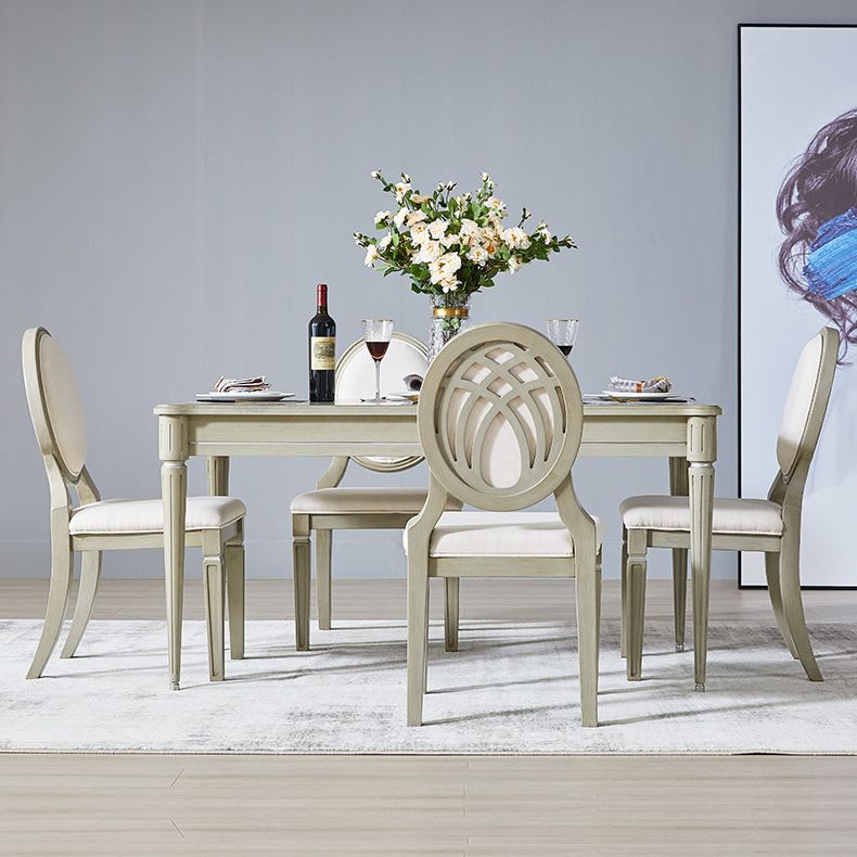 Traditional Luxury Dining Table Rectangle Solid Wood Dining Table with 4 Legs Clearhalo ' dining_table' 'Dining Tables & Seating' 'Dining Tables' 'furn' 'furn_dining_table' 'Furniture' 'furniture_dining_table' 'Kitchen & Dining Furniture' 'kitchen&dining_furn' 'kitchen' 'kitchen_dining_table' 1200x1200_8c00fc35-7af3-4264-9a36-a2b375f84b58