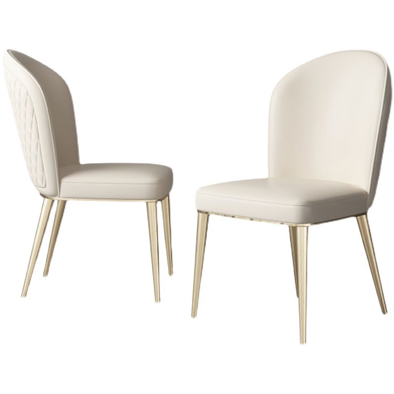 Parsons Armless Dining Chairs Glam Dining Side Chair for Home Clearhalo 'Dining Chairs' 'Dining Tables & Seating' 'dining_chair' 'furn' 'furn_dining_chair' 'Furniture' 'Kitchen & Dining Furniture' 1200x1200_8c0234e9-e9c6-403f-bacd-73e4beb21e09