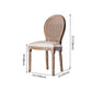 Upholstered Armless Dining Chairs King Louis Back Side Chair with Wood Legs Clearhalo ' kitchen&dining_furn' 'Dining Chairs' 'Dining Tables & Seating' 'dining_chair' 'furn' 'furn_dining_chair' 'Furniture' 'furniture_dining_chair' 'Kitchen & Dining Furniture' 'kitchen' 1200x1200_8c03c13b-9a16-4564-9d68-70b6caaed413