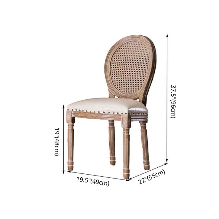 Upholstered Armless Dining Chairs King Louis Back Side Chair with Wood Legs Clearhalo ' kitchen&dining_furn' 'Dining Chairs' 'Dining Tables & Seating' 'dining_chair' 'furn' 'furn_dining_chair' 'Furniture' 'furniture_dining_chair' 'Kitchen & Dining Furniture' 'kitchen' 1200x1200_8c03c13b-9a16-4564-9d68-70b6caaed413