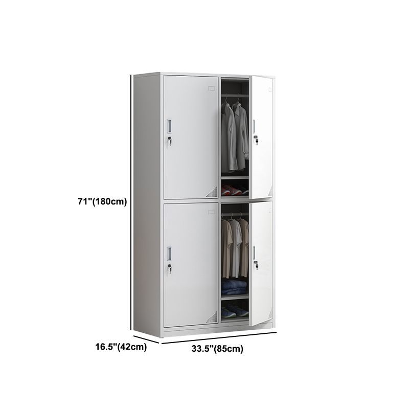 Scharnierende eigentijdse garderobe kast metalen garderobe armoire voor thuis