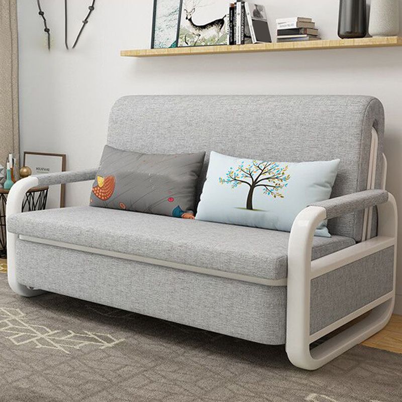 Fabric Square Arms Futon Sleeper Sofa Pillow Included Loveseat Clearhalo 'furn' 'furn_futons' 'Furniture' 'Futons & Daybeds' 'Futons' 'Living Room Furniture' 1200x1200_8c068b35-7016-46fb-9c4a-7119c592b0aa