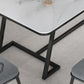 Tafel van leisteen en metaal Glam Style Simple Home rechthoekige eettafel
