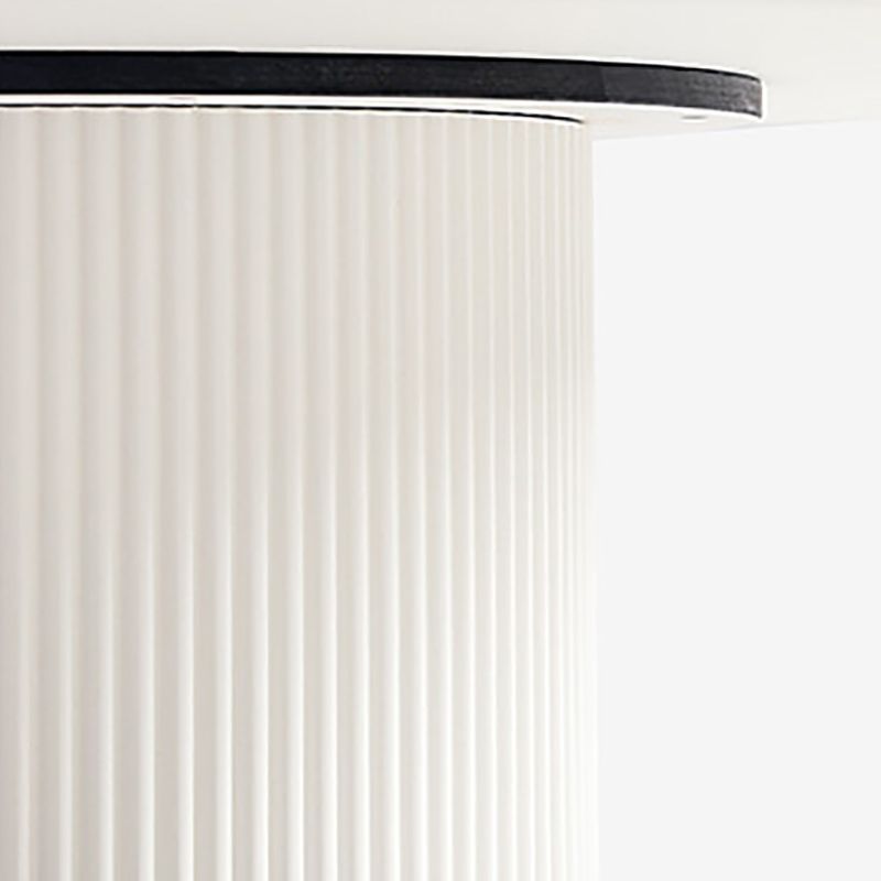 Scandinavian Pedestal Coffee Table Set Round Wooden Coffee Cocktail Table for Living Room