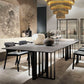 Industrial Style Sintered Stone Table Metallic Double Pedestal Base Rectangle Table Clearhalo ' dining_table' 'Dining Tables & Seating' 'Dining Tables' 'furn' 'furn_dining_table' 'Furniture' 'furniture_dining_table' 'Kitchen & Dining Furniture' 'kitchen&dining_furn' 'kitchen' 'kitchen_dining_table' 1200x1200_8c08e882-a9dd-4e5d-97e2-e8c8e0d77e1c