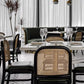 Metal Industrial Pedestal Dining Table Marble Top Table for Dining Room Clearhalo ' dining_table' 'Dining Tables & Seating' 'Dining Tables' 'furn' 'furn_dining_table' 'Furniture' 'furniture_dining_table' 'Kitchen & Dining Furniture' 'kitchen&dining_furn' 'kitchen' 'kitchen_dining_table' 1200x1200_8c09c578-2d41-46af-ac35-1e1e7cd52890