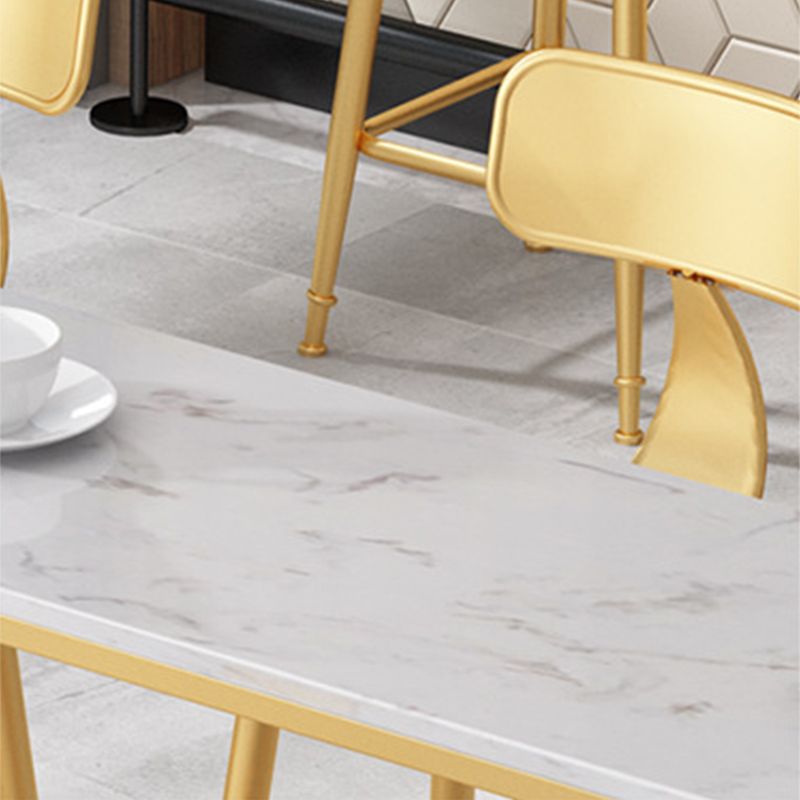 Modern Bar Height Table Metal Base Bistro Pub Table for Patio Use Clearhalo 'Bar Furniture' 'Bar Tables' 'bar_tables' 'furn' 'furn_bar_tables' 'Furniture' 'Kitchen & Dining Furniture' 1200x1200_8c09f131-1340-4538-84ee-da8bdd5c803a