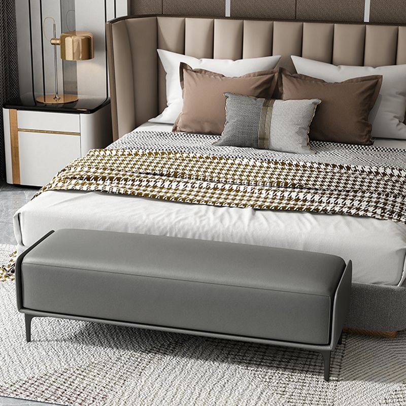 Cushioned Seating Bench Rectangle Entryway and Bedroom Bench , 16.5 inch Width Clearhalo 'Benches' 'Chairs & Seating' 'furn' 'furn_benches' 'Furniture' 'Living Room Furniture' 1200x1200_8c0a5a15-dc47-4694-90ed-f10b378746a0