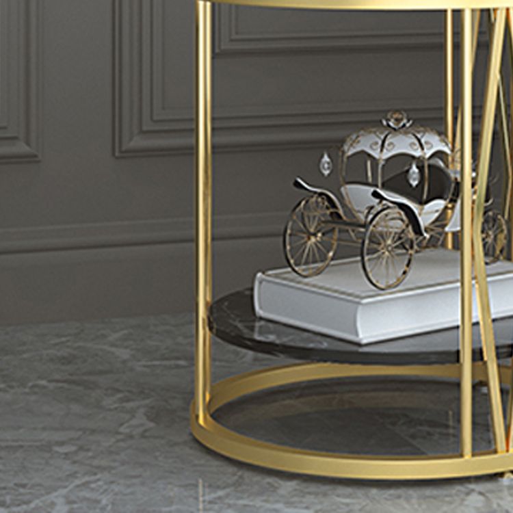 Pantalla de noche industrial de la mesa del estante inferior soporte de noche para dormitorio