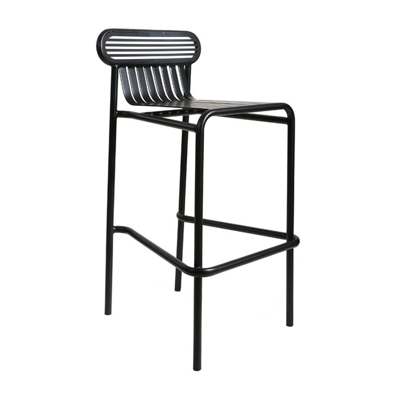 Table de table de bar en fer carrée industrielle 1/2 pièces Table de comptoir avec tabourets hauts métalliques