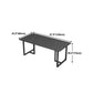 Industrial Style Dining Table Black Base Dining Table for Dining Room Clearhalo 'Dining Tables & Seating' 'Dining Tables' 'dining_table' 'furn' 'furn_dining_table' 'Furniture' 'furniture_dining_table' 'Kitchen & Dining Furniture' 'kitchen' 'kitchen_dining_table' 1200x1200_8c0ba230-573f-4616-bddb-413016af46fa