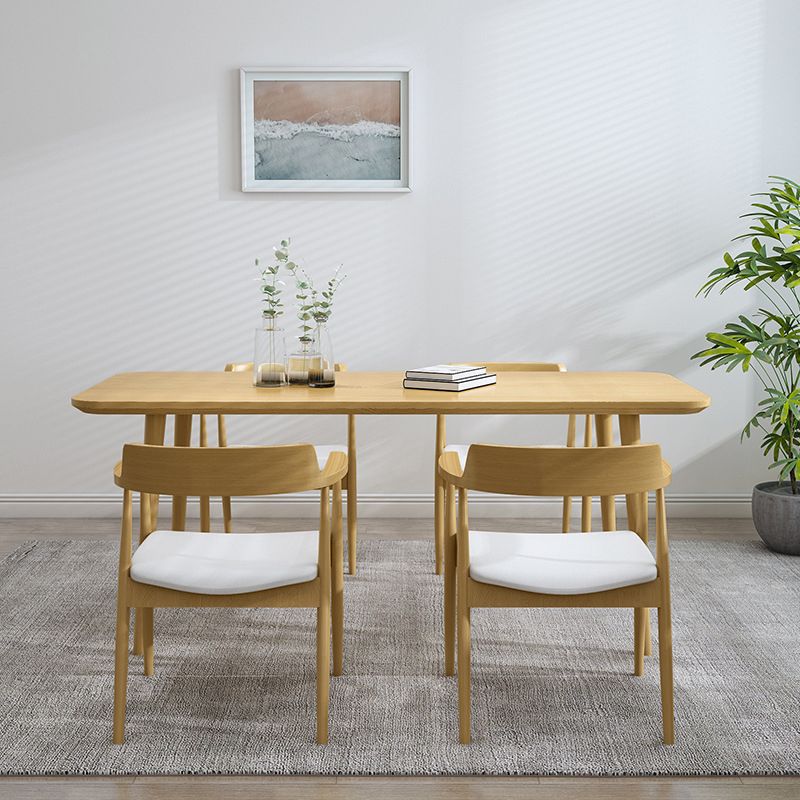 1/2/4/5/7 Pcs Pine Wood Modern Dining Set with Rectangle Table Dinette Set Clearhalo 'Dining Room Sets' 'Dining Tables & Seating' 'dining_room_set' 'furn' 'furn_dining_room_set' 'Furniture' 'furniture_dining_room_set' 'Kitchen & Dining Furniture' 'kitchen&dining_furn' 'kitchen' 1200x1200_8c0babf5-df97-4a79-9721-9387e9fb7e65