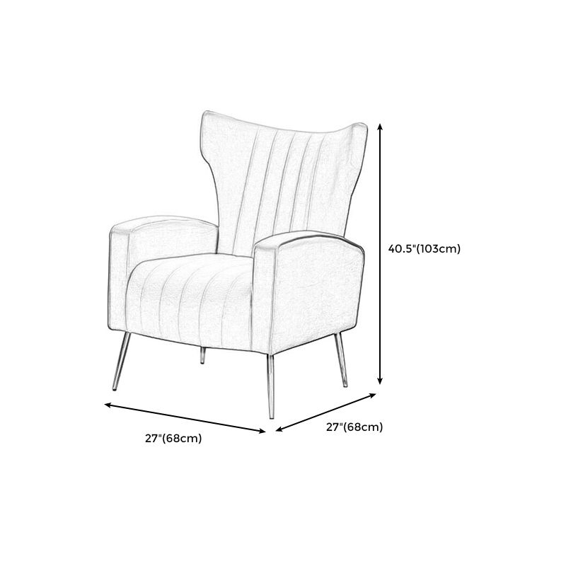 Modern Chair 26.7" L x26.7" W x 40.5" H Arms Included Chair for Bedroom Clearhalo 'Accent Chairs' 'accent_chairs' 'Chairs & Seating' 'furn' 'furn_accent_chairs' 'Furniture' 'furniture_accent_chairs' 'Living Room Furniture' 1200x1200_8c0c8073-770a-4aea-8205-62965fce5b81