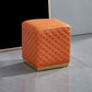 Orange Modern Cube Water Resistant Square Cube for Living Room Clearhalo 'furn' 'furn_ottomans_poufs' 'Furniture' 'Living Room Furniture' 'Ottomans & Poufs' 'ottomans_poufs' 1200x1200_8c11acaf-8d87-42da-bed9-6ee6578ff75a