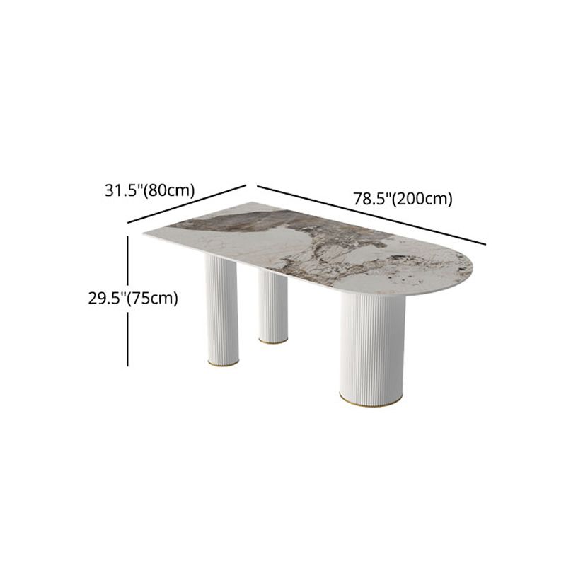 Designer Style 1/4/5 Pieces Dining Set Sintered Stone Dining Table Set Clearhalo 'Dining Room Sets' 'Dining Tables & Seating' 'dining_room_set' 'furn' 'furn_dining_room_set' 'Furniture' 'furniture_dining_room_set' 'Kitchen & Dining Furniture' 1200x1200_8c11b176-8ce9-4293-89c8-ea952f534fd4