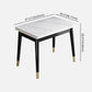 Glam Sintered Stone Rectangle Dining Room Set Space-Saving Design Dining Table Furniture Clearhalo 'Dining Room Sets' 'Dining Tables & Seating' 'dining_room_set' 'Furniture' 'furniture_dining_room_set' 'Kitchen & Dining Furniture' 'kitchen&dining_furn' 'kitchen' 1200x1200_8c11cb38-3486-46a5-a726-ebcefb46ecfd