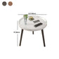 Minimalistische ronde houten zijde end tafel 3 benen Sofa hoektafel