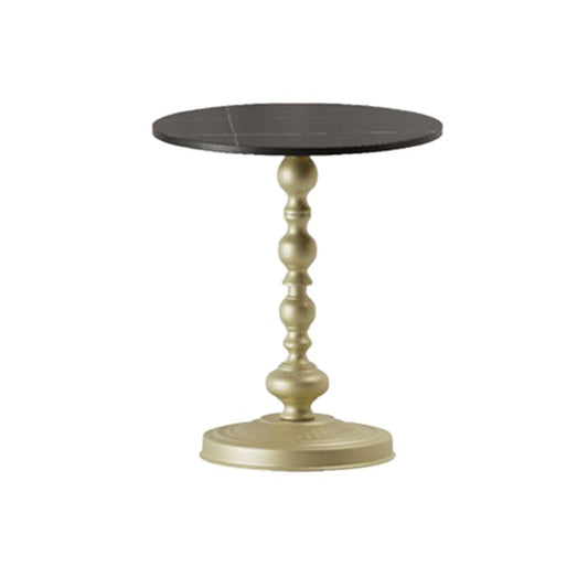 Modern Round Side End Table Pedestal Corner Table for Living Room