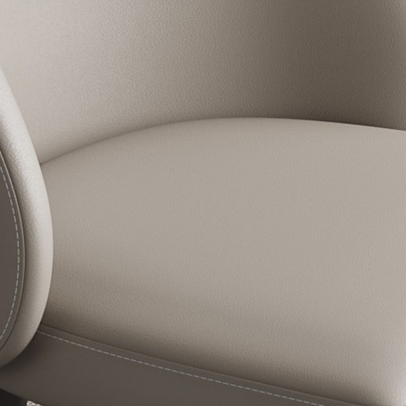 Faux Leather Dining Chairs Industrial Armless Dining Side Chair