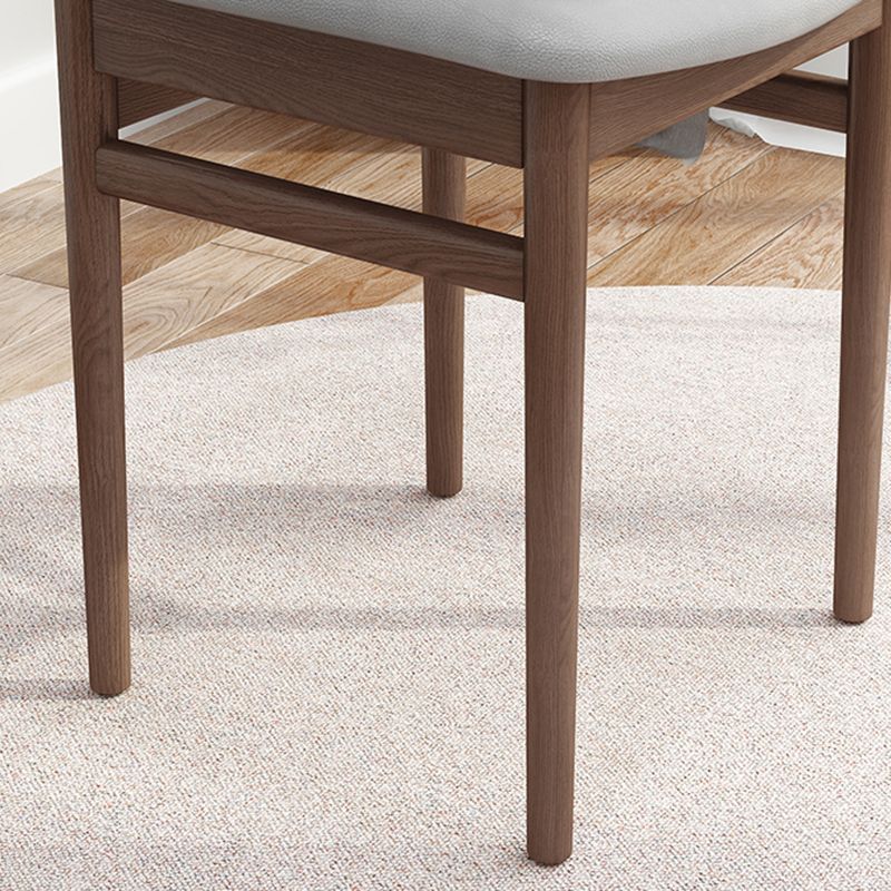 Traditional Wood Dining Armless Chair Faux Leather Dining Chairs for Home Use Clearhalo ' kitchen&dining_furn' 'Dining Chairs' 'Dining Tables & Seating' 'dining_chair' 'Furniture' 'furniture_dining_chair' 'Kitchen & Dining Furniture' 'kitchen' 1200x1200_8c153850-b9fa-4f31-b9f3-1d6e60d52ac5