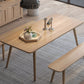 Contemporary Kitchen Khaki Dining Table Solid Wood Rectangle Dining Table with 4 Legs Base Clearhalo ' dining_table' 'Dining Tables & Seating' 'Dining Tables' 'furn' 'furn_dining_table' 'Furniture' 'furniture_dining_table' 'Kitchen & Dining Furniture' 'kitchen&dining_furn' 'kitchen' 'kitchen_dining_table' 1200x1200_8c15d440-2c83-498e-919f-ea2d2f140811