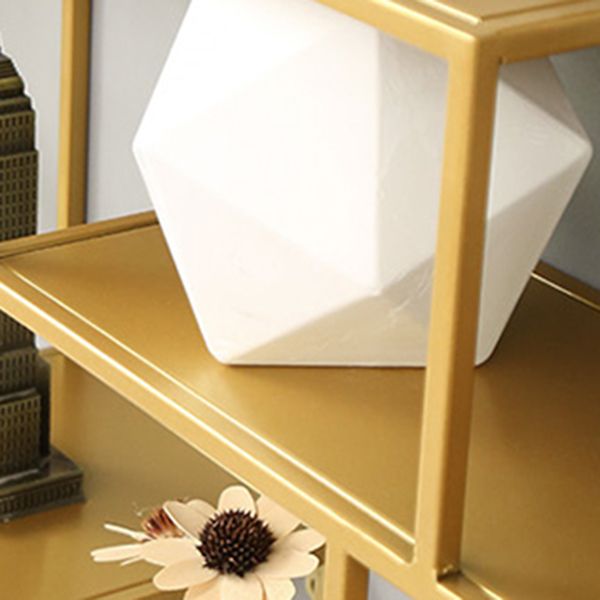 Libreria in metallo industriale galleggiante da 48,5 "L libreria per Home Office