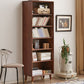 Wooden Standard Bookcase Scandinavian Closed Back Bookshelf with Shelves Clearhalo 'Bookcases' 'furn' 'furn_bookcases' 'Furniture' 'Office Furniture' 1200x1200_8c165005-337a-4fa6-ac5a-821b4ad93cee