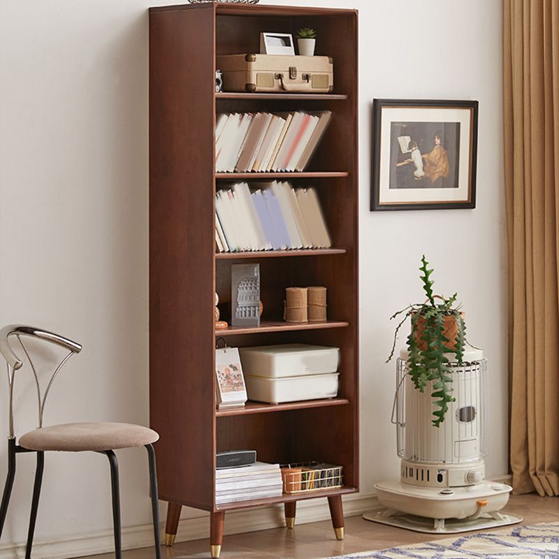 Wooden Standard Bookcase Scandinavian Closed Back Bookshelf with Shelves Clearhalo 'Bookcases' 'furn' 'furn_bookcases' 'Furniture' 'Office Furniture' 1200x1200_8c165005-337a-4fa6-ac5a-821b4ad93cee