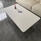 Contemporary White Stone Coffee Table Rectangle Single Cocktail Table