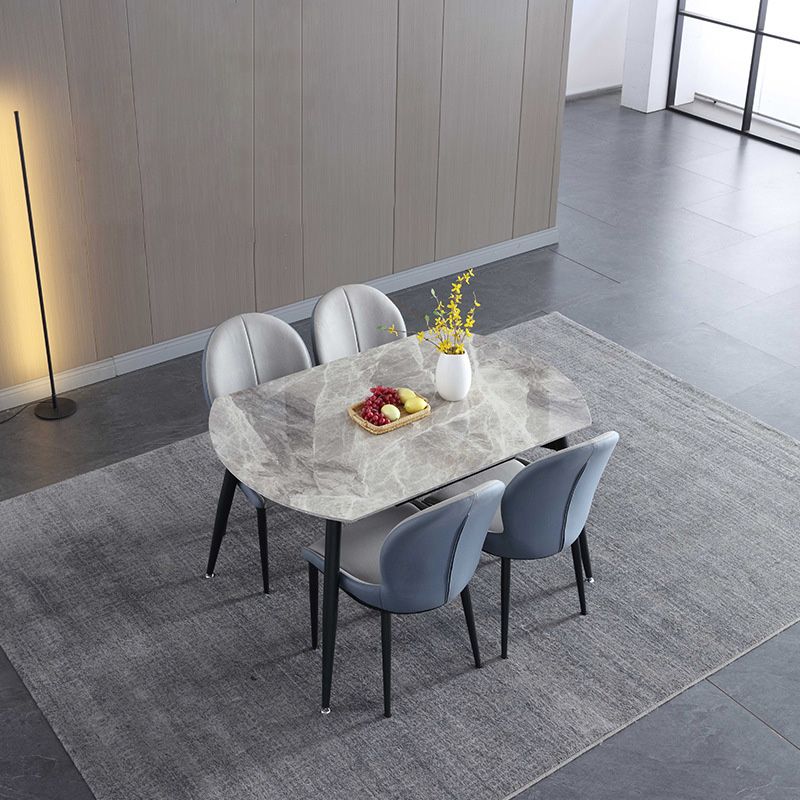 Modern 1/4/5/7 Pieces Dining Set Sintered Stone Dining Table Set for Home Clearhalo 'Dining Room Sets' 'Dining Tables & Seating' 'dining_room_set' 'furn' 'furn_dining_room_set' 'Furniture' 'furniture_dining_room_set' 'Kitchen & Dining Furniture' 1200x1200_8c1a434f-e231-4174-9f59-63287e3a8ed8
