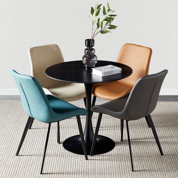 Modern Style Sintered Stone Dining Room Table Round Table with Tulip Base Clearhalo ' dining_table' 'Dining Tables & Seating' 'Dining Tables' 'furn' 'furn_dining_table' 'Furniture' 'furniture_dining_table' 'Kitchen & Dining Furniture' 'kitchen&dining_furn' 'kitchen' 'kitchen_dining_table' 1200x1200_8c1bb2b1-fbfb-4a00-8f21-62f7df0de2f6