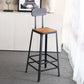 Juego de mesa de bar moderno, juego de altura de mostrador de madera maciza de 1/6 piezas para interior