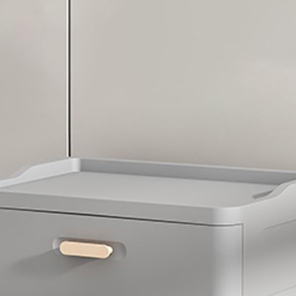 Grijze/witte lingerie kist eigentijdse plastic kist met laden voor slaapkamer