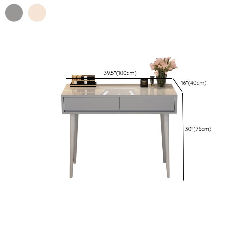 Removable Makeup Counter Wooden Vanity Dressing Table with Drawer