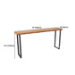 Industrial Style Rectangle Bar Table Solid Wood Bistro Bar Desk