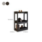 Modern Wooden Bookcase Etagere Open Back Bookshelf with Rectangular Shelves