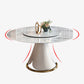 Round Stone Dining Site Table Traditional Luxury Table with Turntable Clearhalo ' dining_table' 'Dining Tables & Seating' 'Dining Tables' 'furn' 'furn_dining_table' 'Furniture' 'furniture_dining_table' 'Kitchen & Dining Furniture' 'kitchen&dining_furn' 'kitchen' 'kitchen_dining_table' 1200x1200_8c1f4244-c8d9-471f-bb14-682216443be4